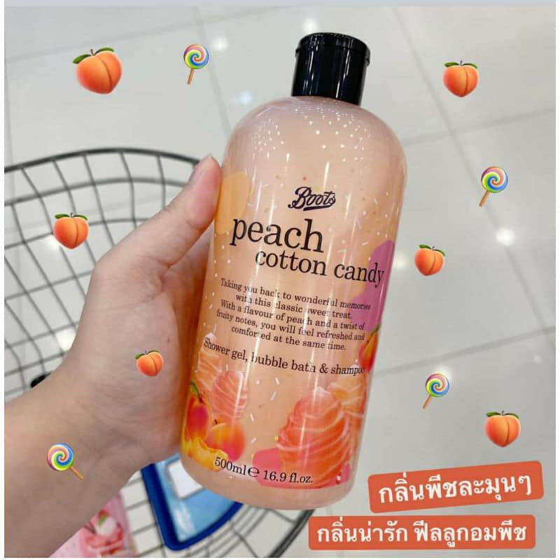 Sữa Tắm Gội Boots Shower Gel Bubble Bath And Shampoo Thái Lan 500ml