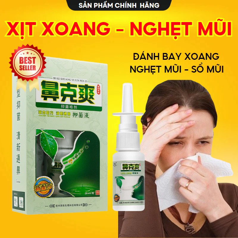 Xịt Mũi Xoang JIMING TANG 20ml Nội Địa Trung Thông Mũi Dễ Thở Cực Kì Hiệu Quả