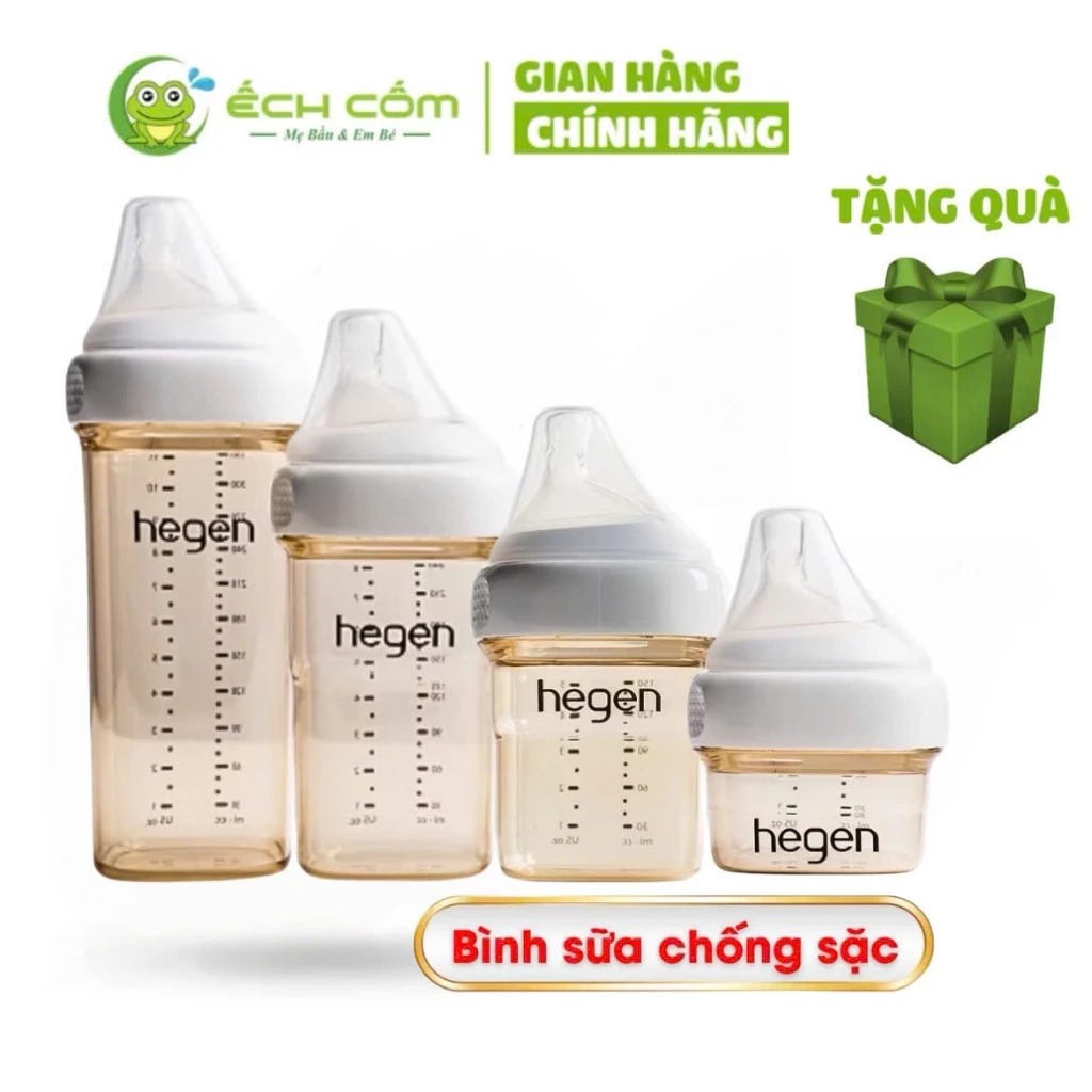 Bình sữa Hegen chống sặc cao cấp Chính Hãng đủ size 60ml, 150ml,240ml,330ml