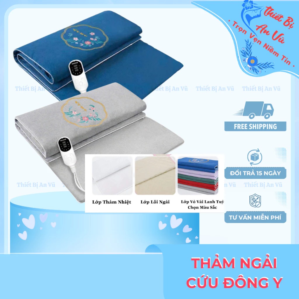 Thảm Ngải Cứu, Đệm sưởi ngải cứu đông y Trung Quốc, Dùng đau vai gáy, nhức mỏi xương khớp