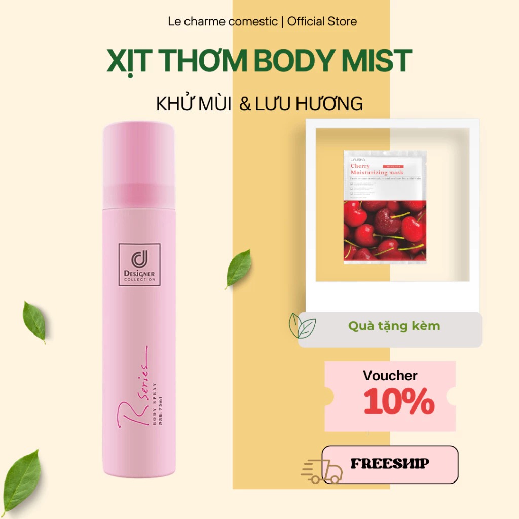 Xịt thơm body Thái Lan Hương nước hoa Rseries Thái Lan – 75ml