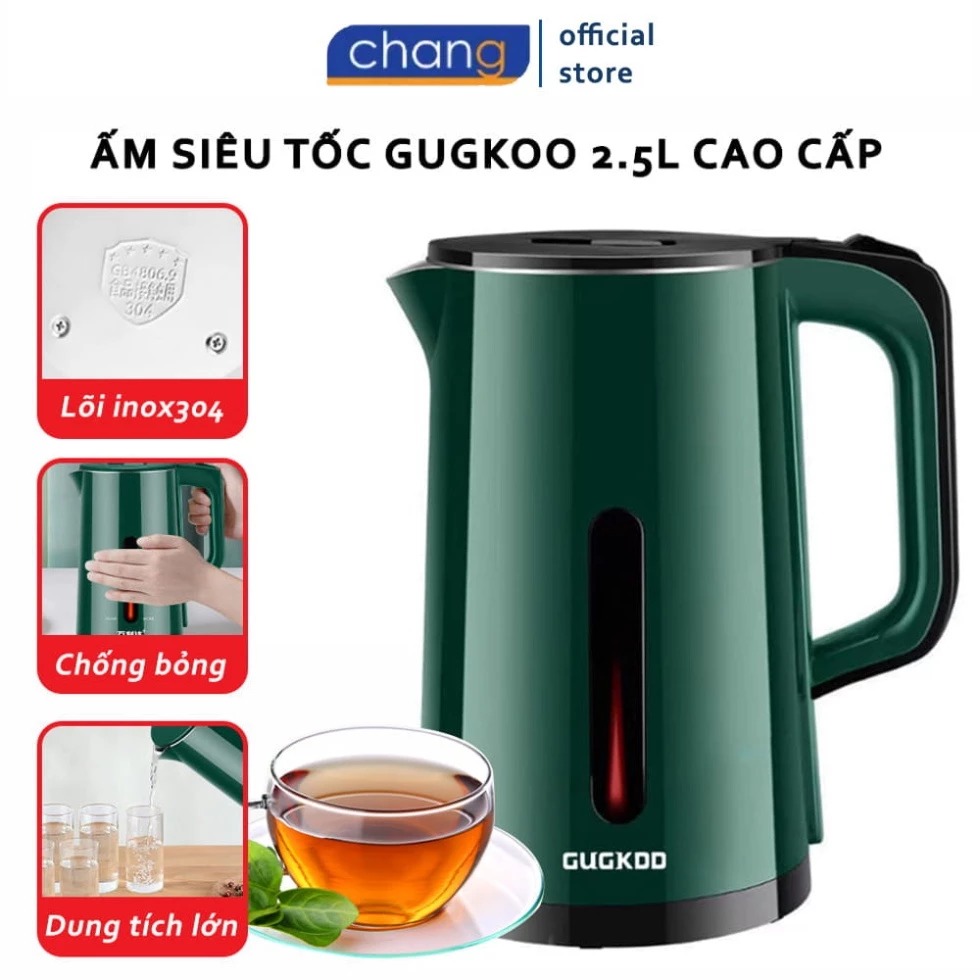 Ấm Siêu Tốc Đun Nước Dung Tích 2.5 Lít Bình Siêu Tốc 2 Lớp Cách Nhiệt Tự Ngắt Khi Sôi Công Suất 1500W – ST3