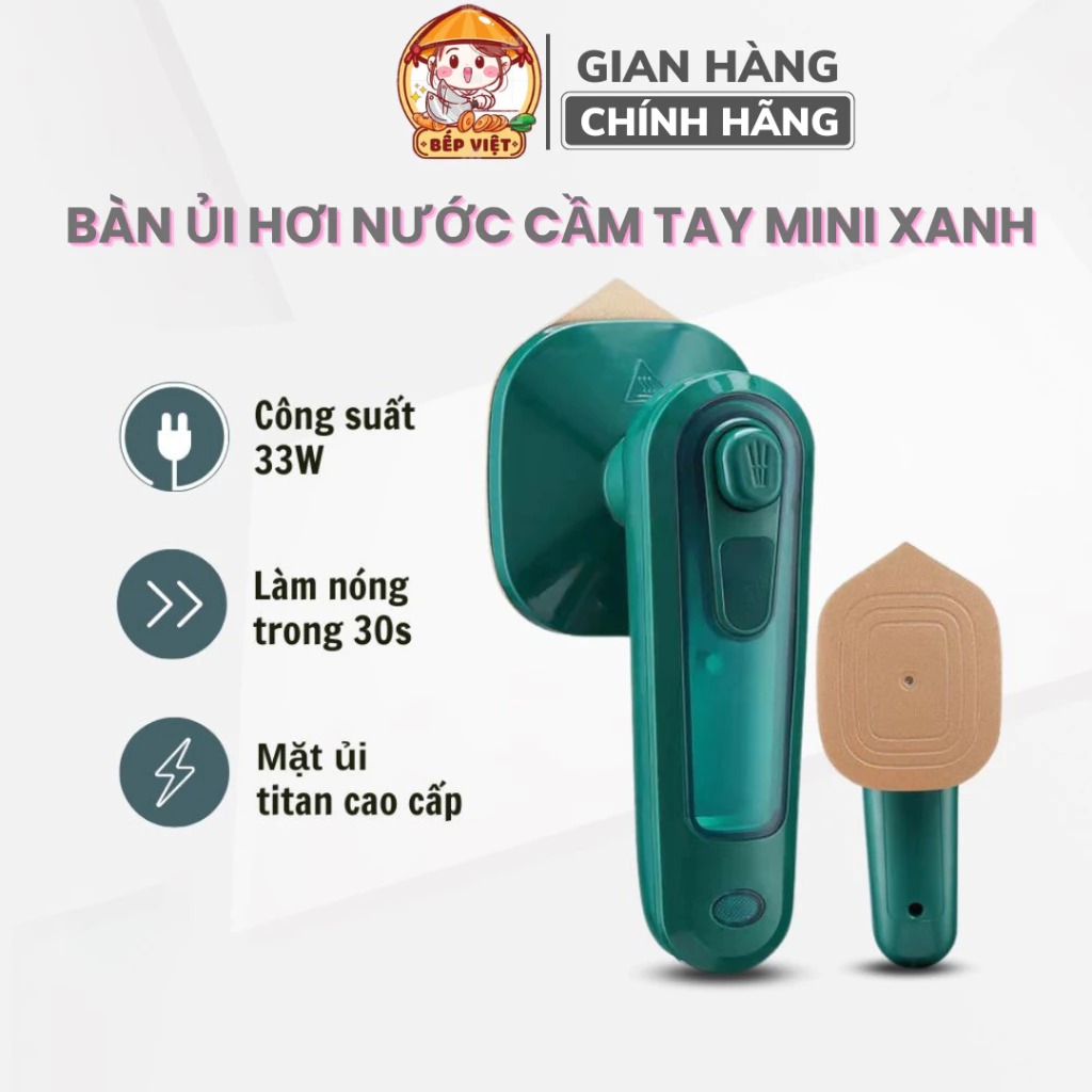 Bàn Ủi Hơi Nước Mini Cầm Tay, Bàn là Hơi Nước Du Lịch Công Suất 33W Nhỏ Gọn Tiện Dụng, Dễ Dàng Gấp Gọn