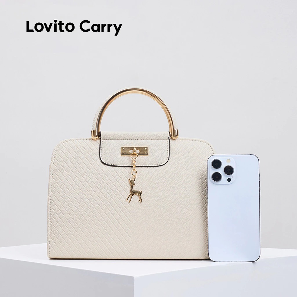 Túi đeo vai nhỏ màu trơn đơn giản thông thường dành cho nữ LFAR11050